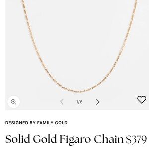 Local Eclectic Solid Gold Figaro Chain Necklace